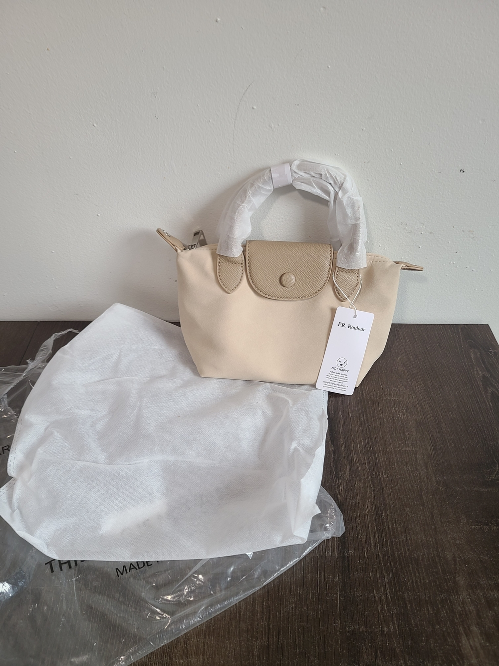 New Quilted Crossbody Top Handle Bag Faux leather flap